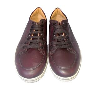 Salvatore Ferragamo Brown Leather Sneakers